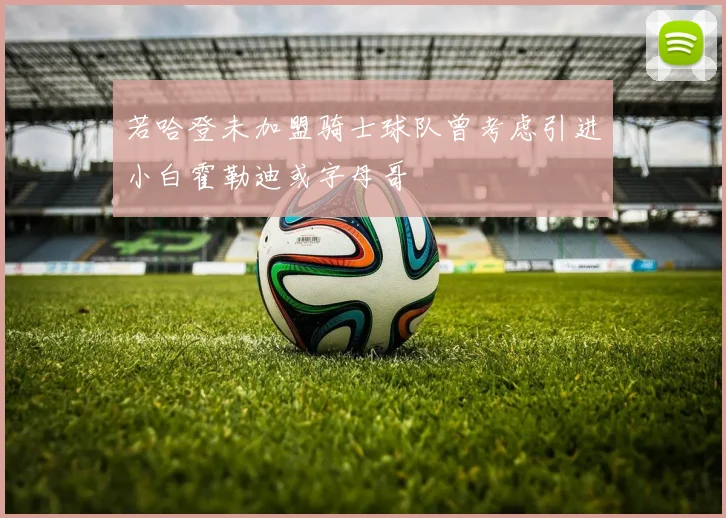 若哈登未加盟骑士球队曾考虑引进小白霍勒迪或字母哥
